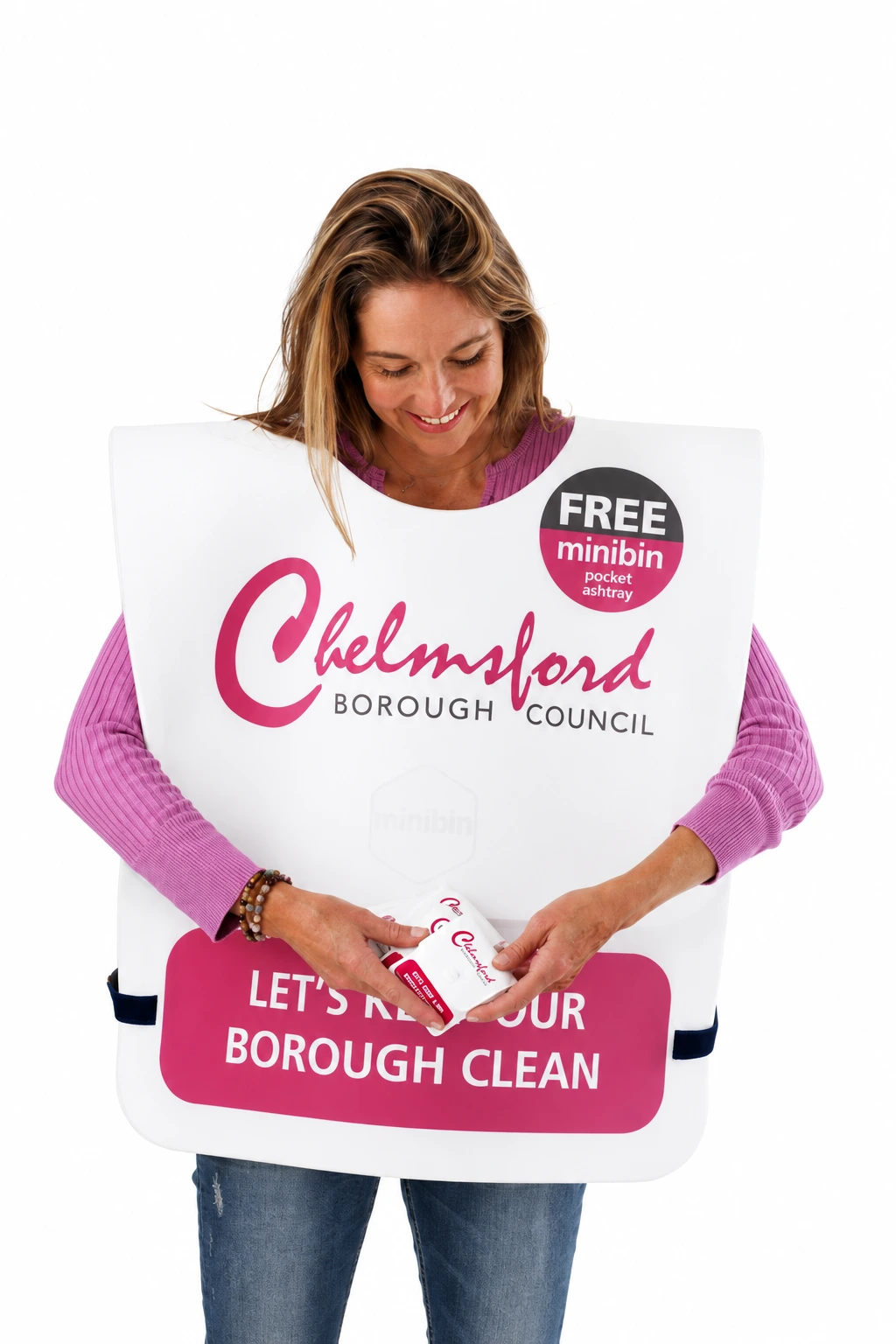 Minibin promotional costume