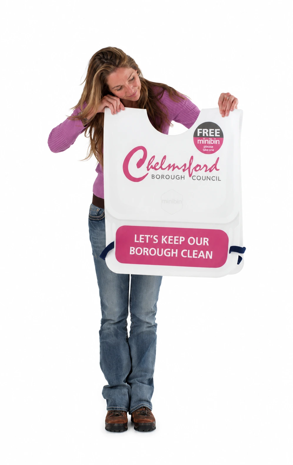 Minibin promotional costume