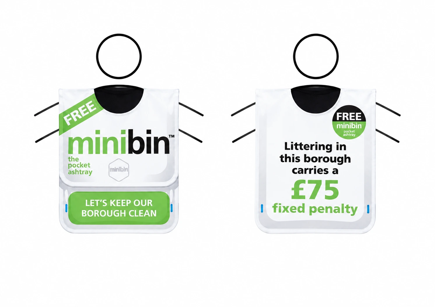 Minibin promotional costume