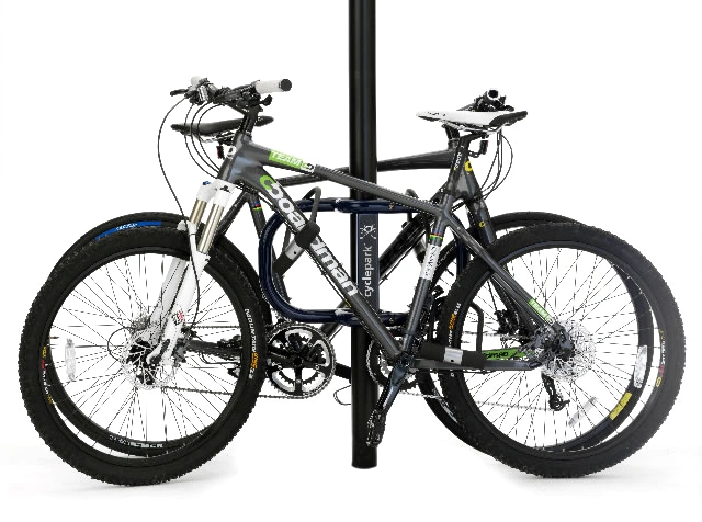 Cyclepark post-mounted bicycle parking