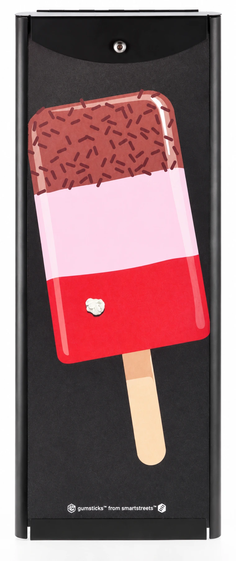 Gumstick chewing gum disposal board