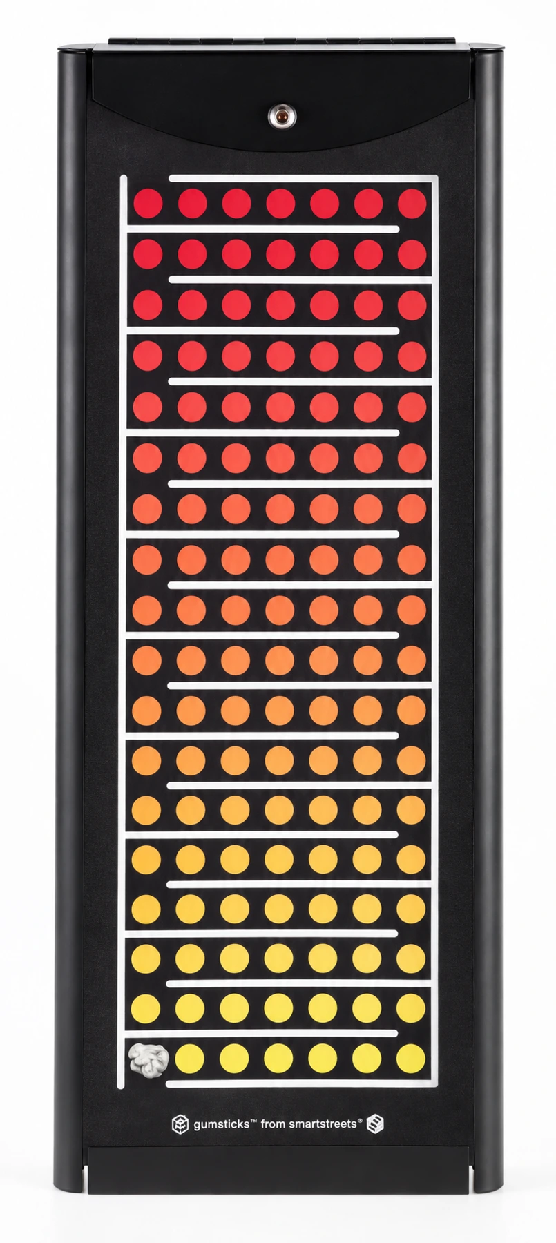 Gumstick chewing gum disposal board