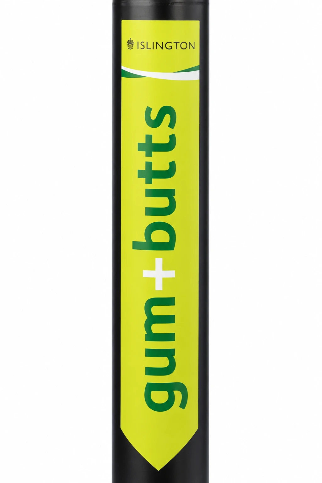 PostPointer signs for cigarette and gum disposal