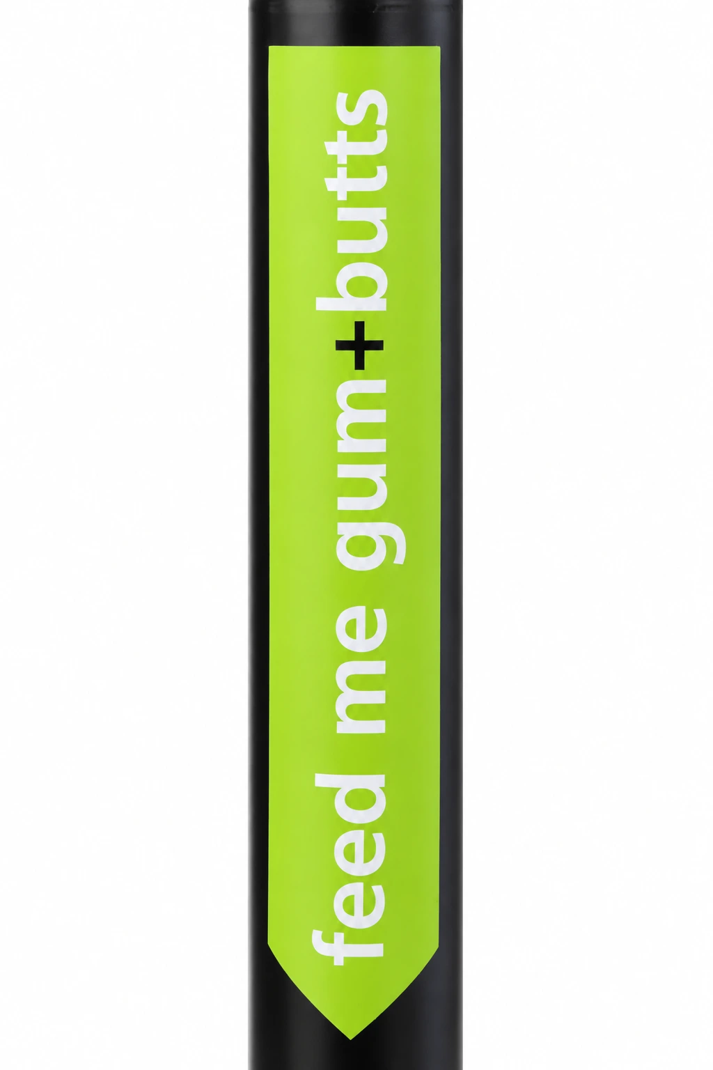 PostPointer signs for cigarette and gum disposal