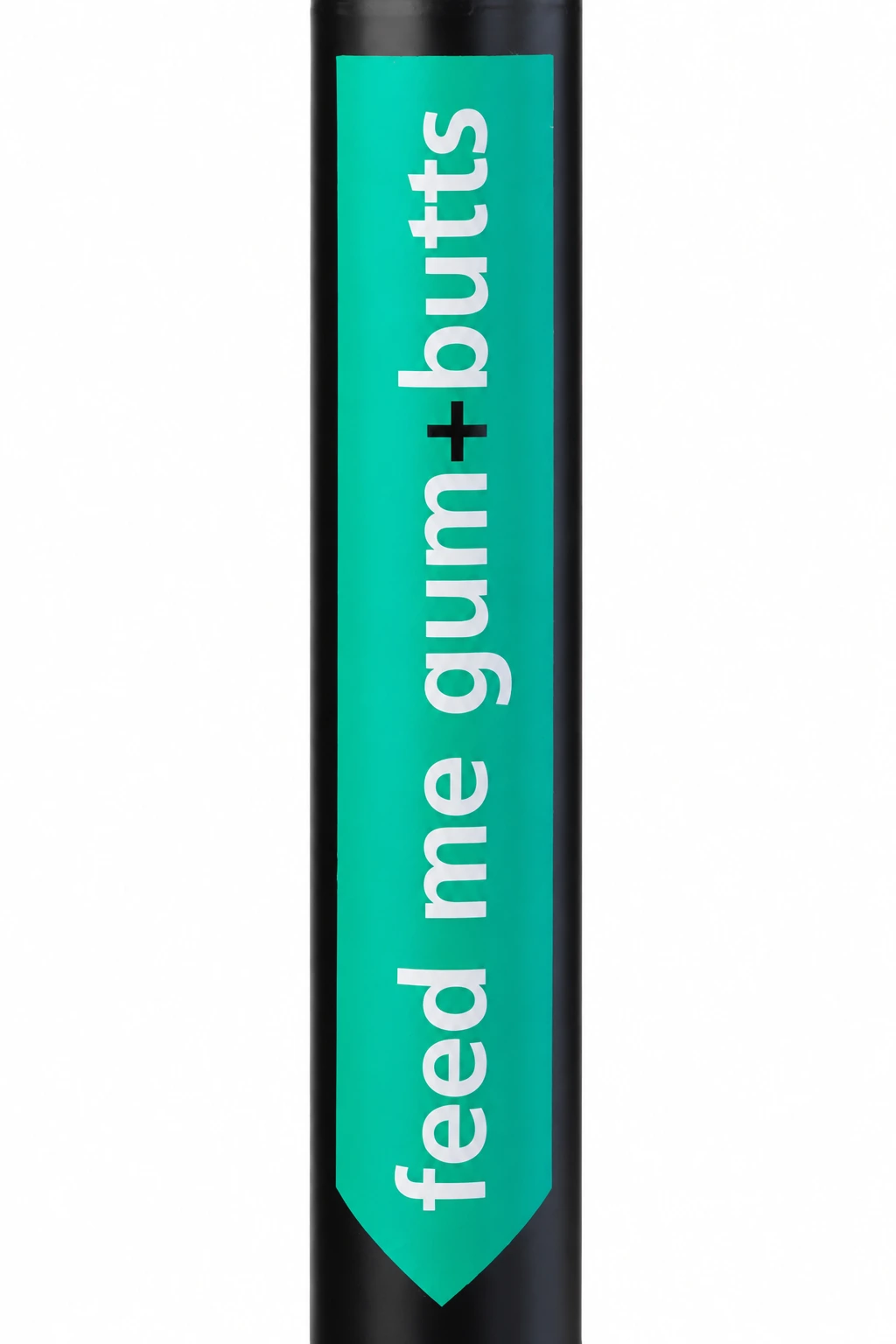 PostPointer signs for cigarette and gum disposal