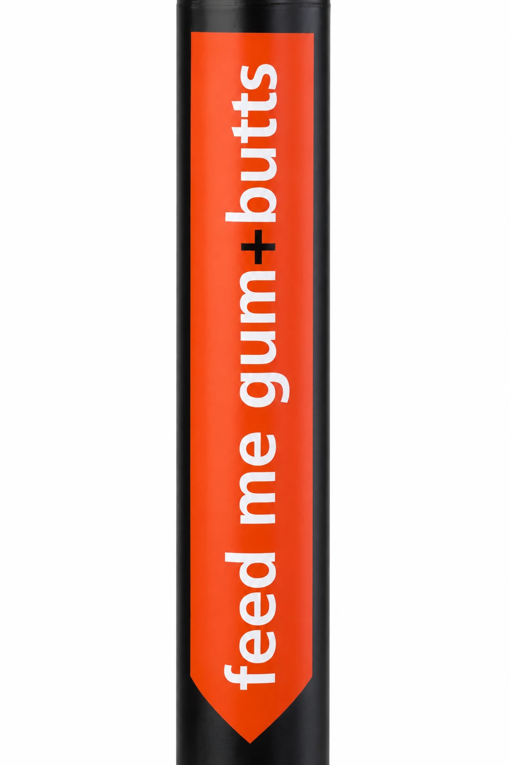 PostPointer signs for cigarette and gum disposal