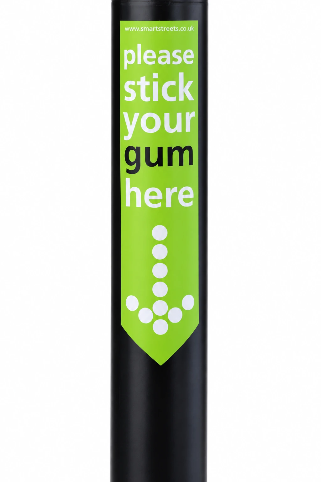 PostPointer signs for cigarette and gum disposal