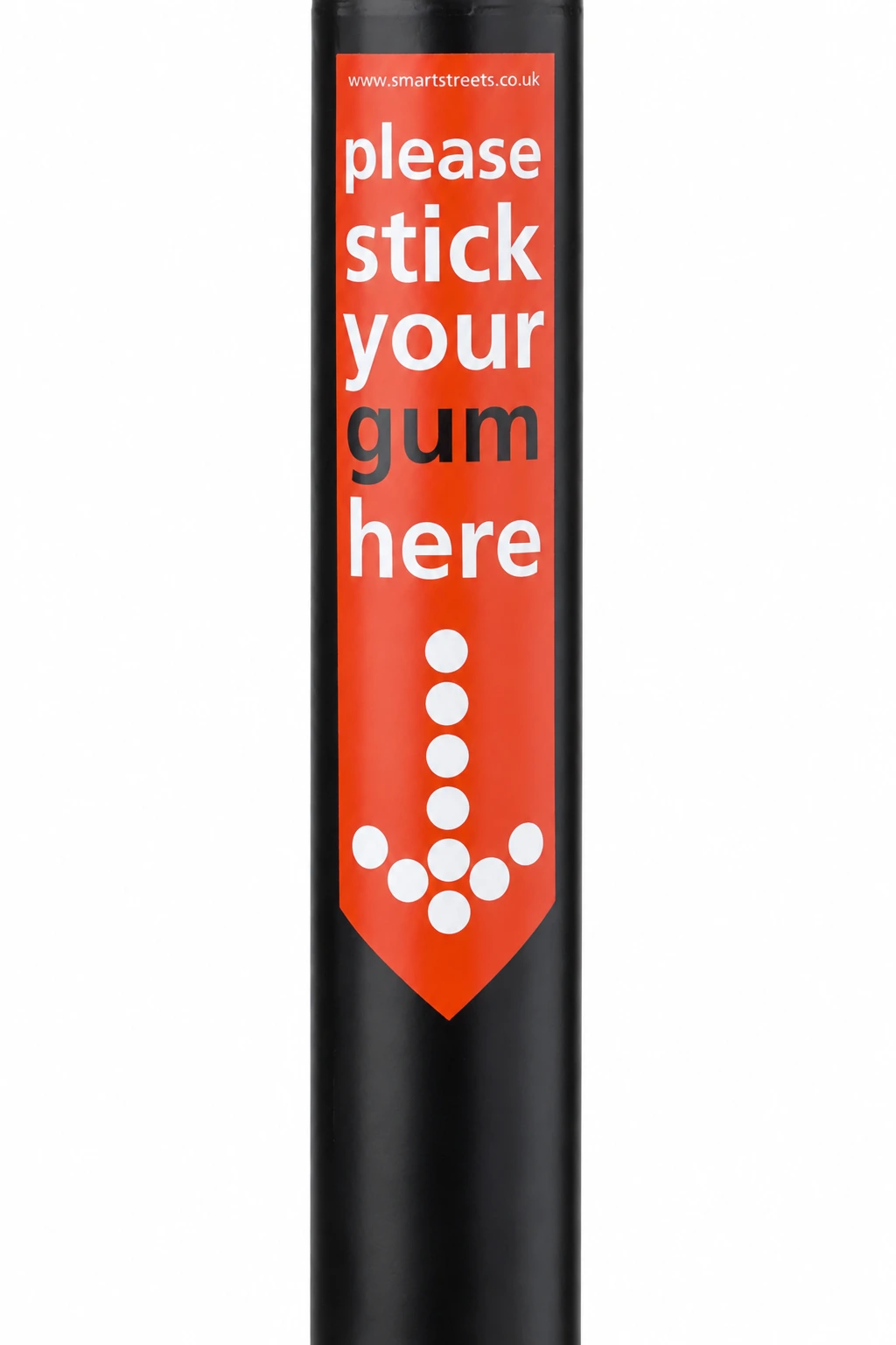 PostPointer signs for cigarette and gum disposal