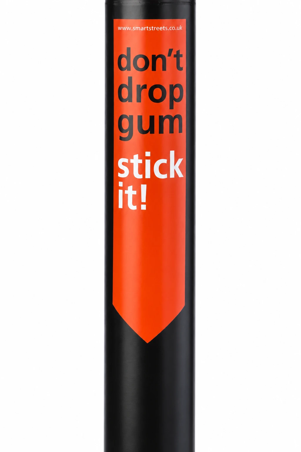 PostPointer signs for cigarette and gum disposal
