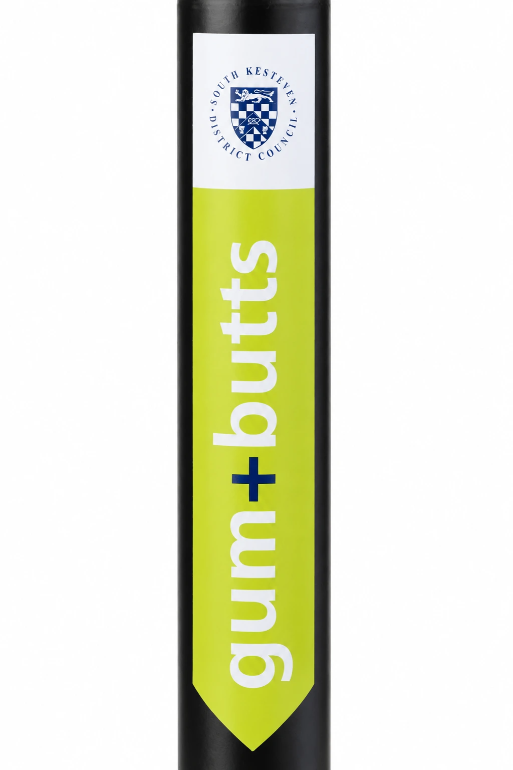 PostPointer signs for cigarette and gum disposal