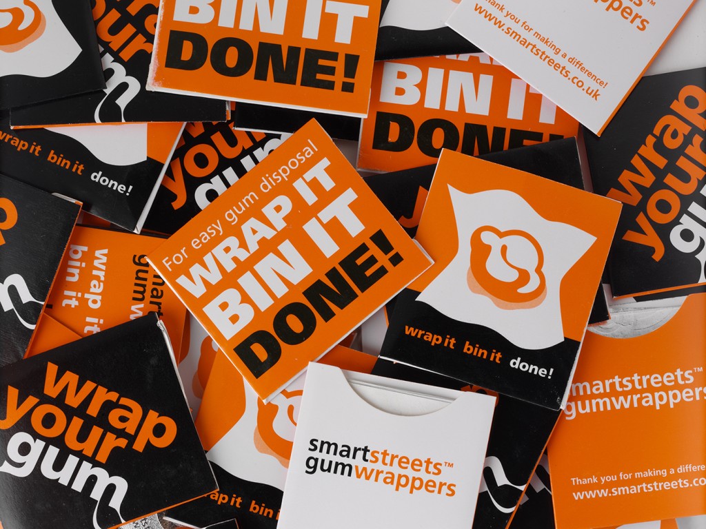 Smartstreets Gumwrappers product and packaging, example design 2