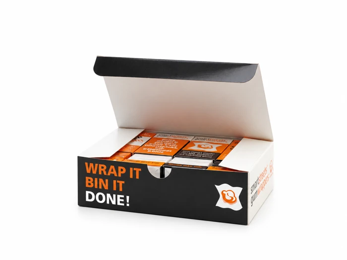 Gum Wrappers open display carton