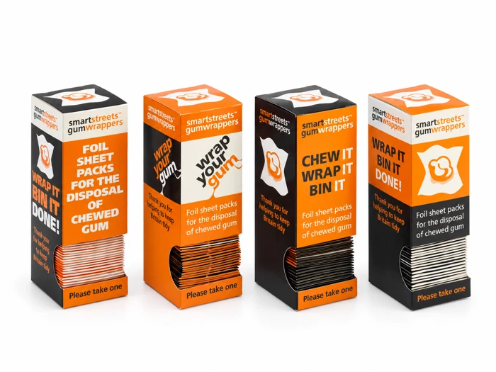 Gum Wrappers dispenser packaging range