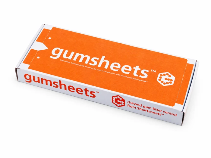 Gumsheets original product packaging